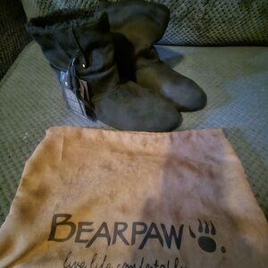BearPaw Black Suede Boots